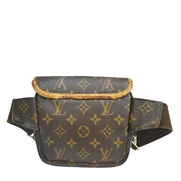 LOUIS VUITTON Bum Bag Bosphore Waist Pouch Monogram Leather Brown - Picture 1 of 16